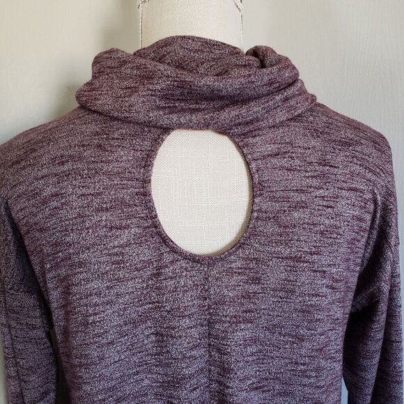 Wild Pearl Knit Cowl Neck Long Sleeve Pullover Keyhole Back Size Women's Small - Picture 7 of 10